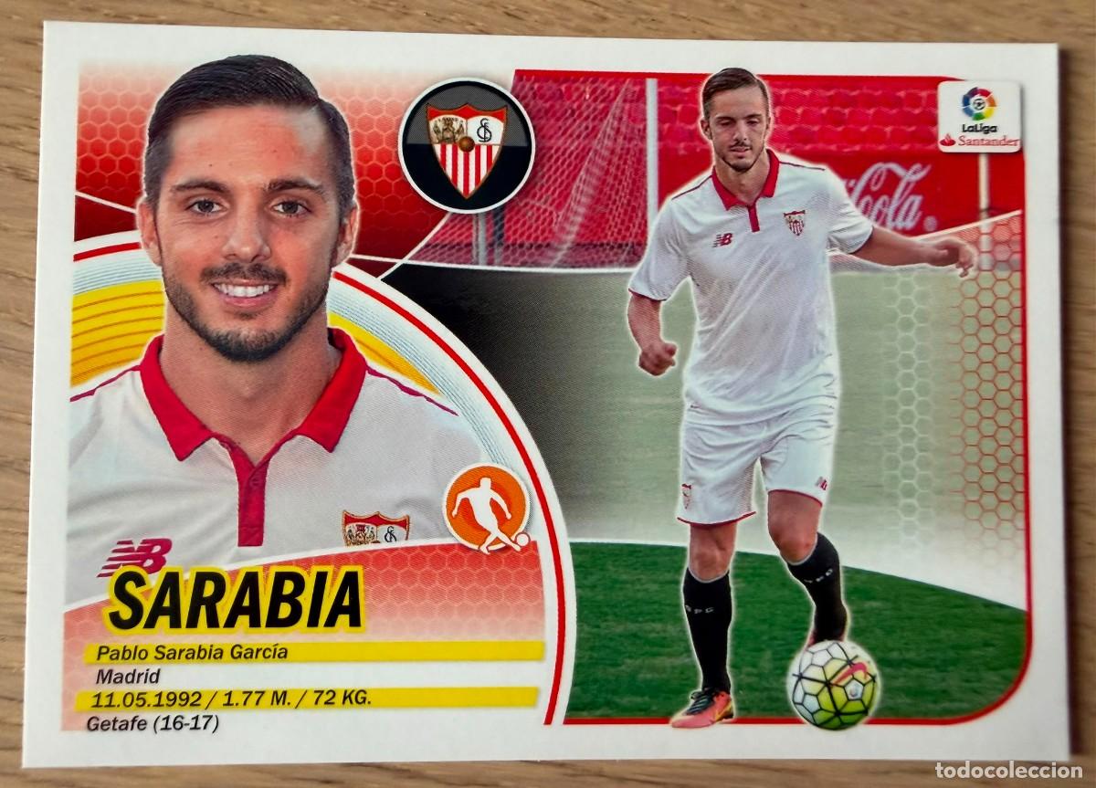 Cromos de f&uacute;tbol: 11 SARABIA SEVILLA 16 17 2016 2017 LIGA SANTANDER COLECCIONES ESTE SIN PEGAR STICKER