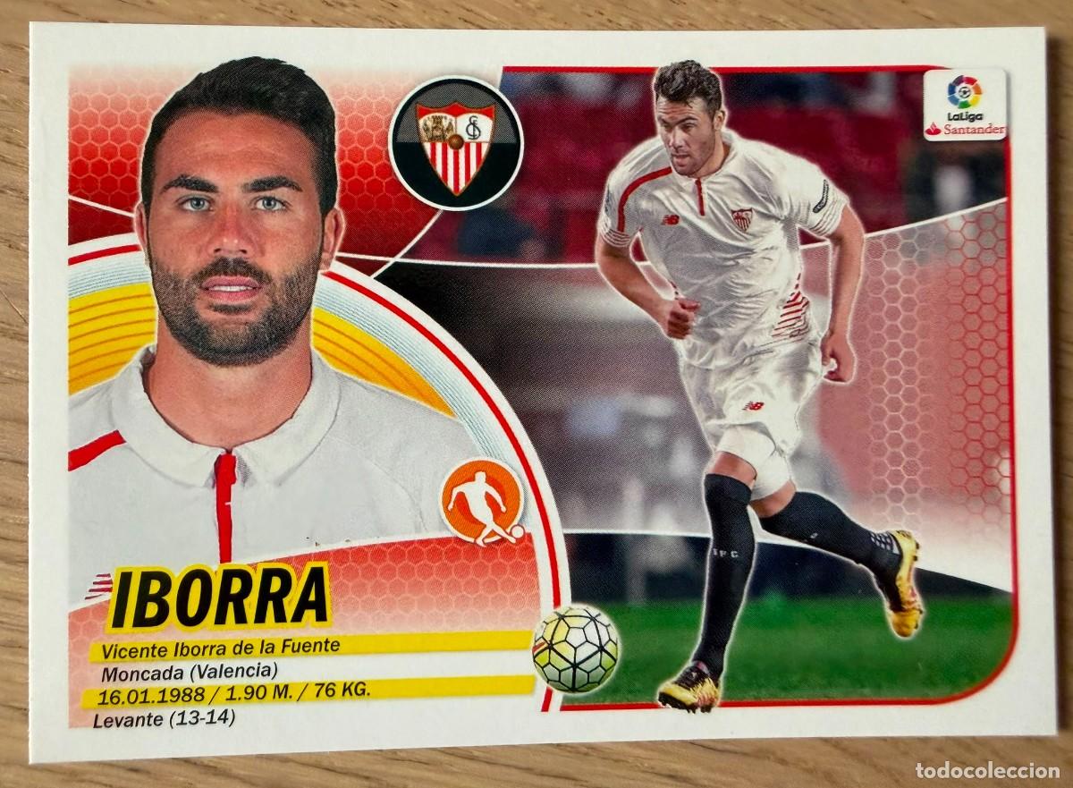 Cromos de f&uacute;tbol: 12 IBORRA SEVILLA 16 17 2016 2017 LIGA SANTANDER COLECCIONES ESTE SIN PEGAR STICKER