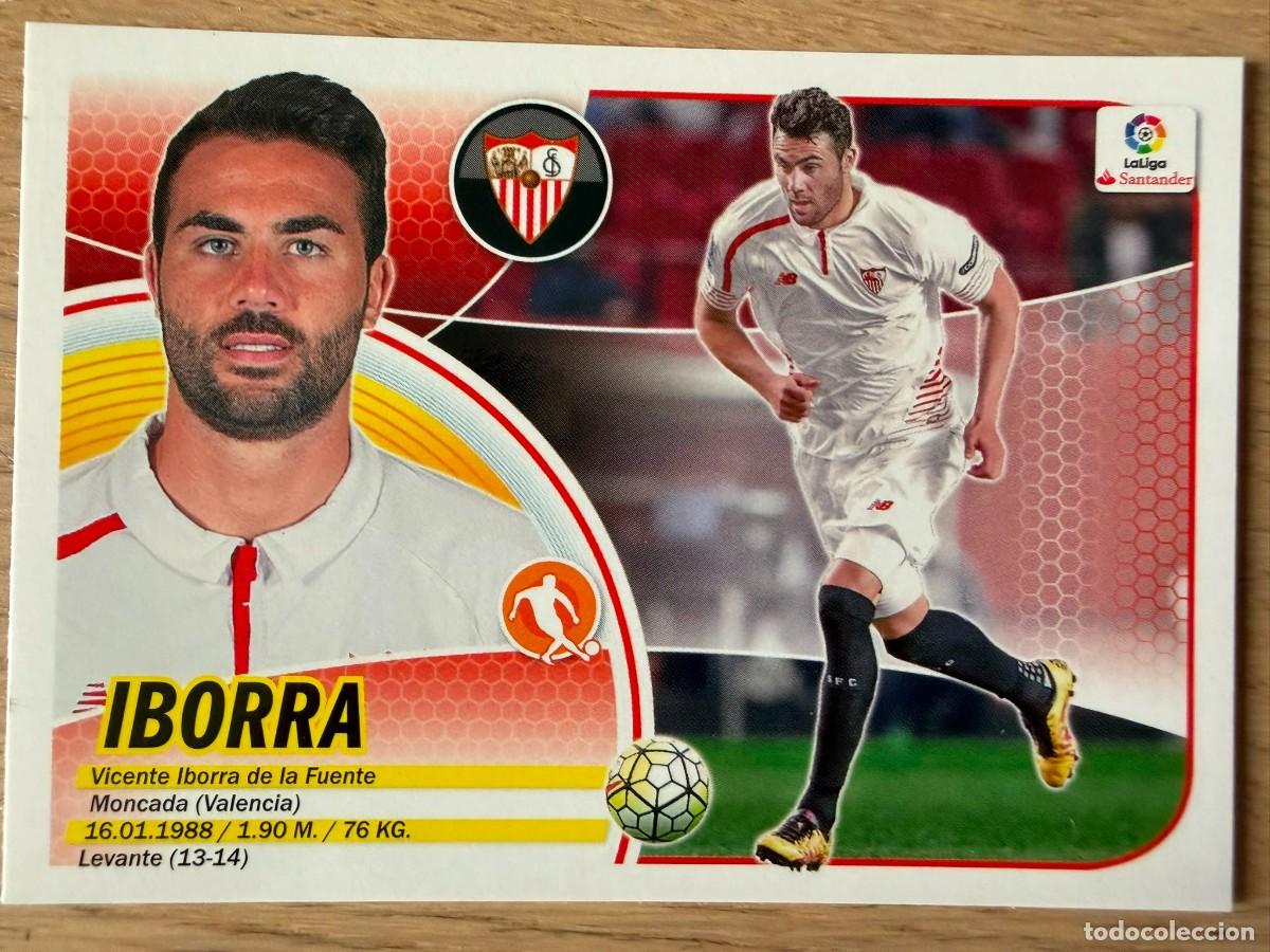Cromos de f&uacute;tbol: 12 IBORRA SEVILLA 16 17 2016 2017 LIGA SANTANDER COLECCIONES ESTE SIN PEGAR STICKER