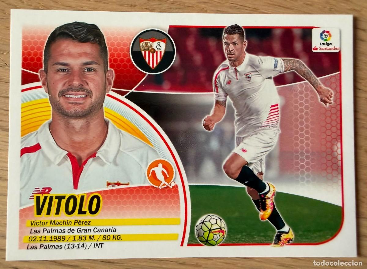 Cromos de f&uacute;tbol: 13 VITOLO SEVILLA 16 17 2016 2017 LIGA SANTANDER COLECCIONES ESTE SIN PEGAR STICKER