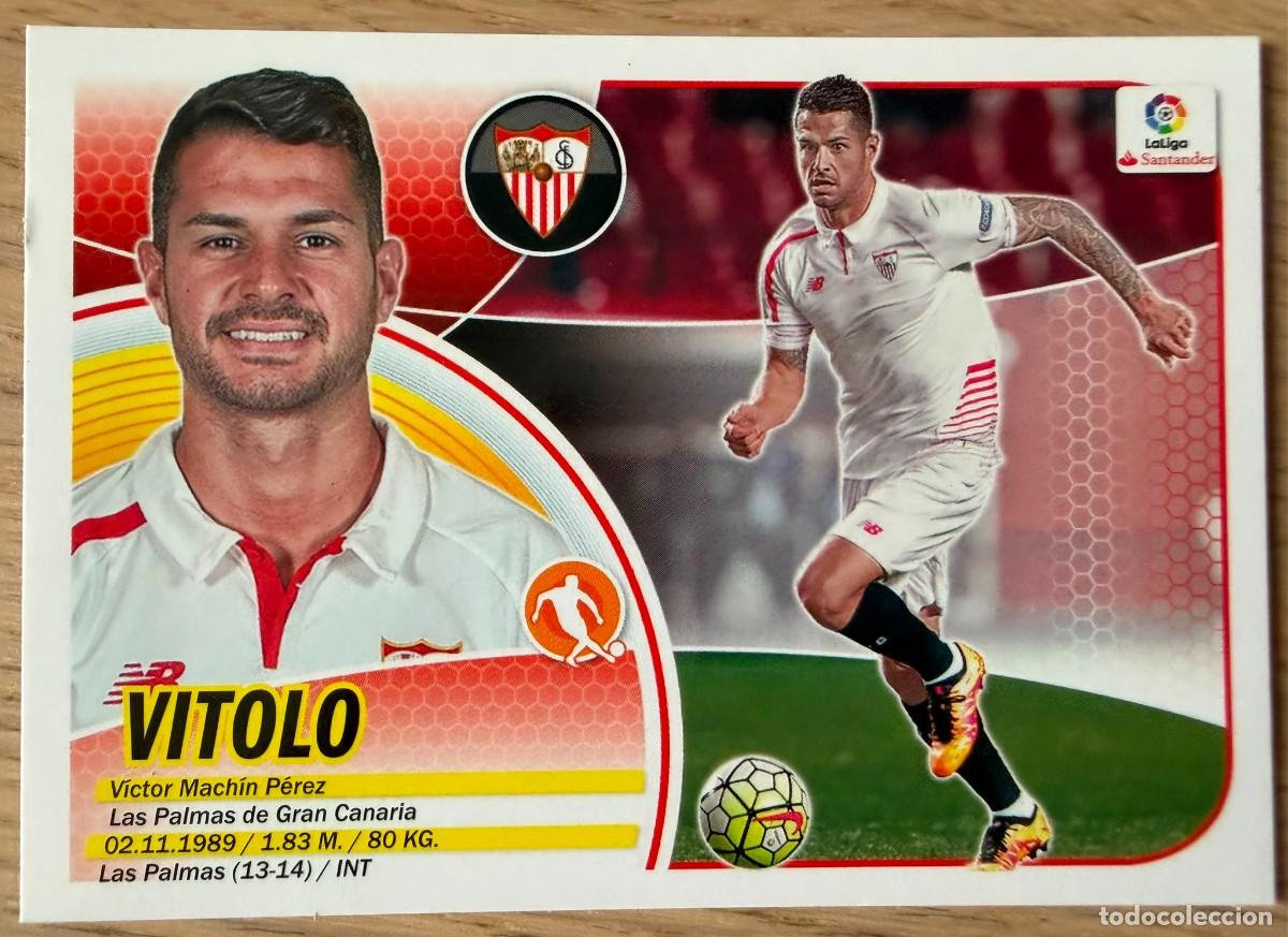 Cromos de f&uacute;tbol: 13 VITOLO SEVILLA 16 17 2016 2017 LIGA SANTANDER COLECCIONES ESTE SIN PEGAR STICKER