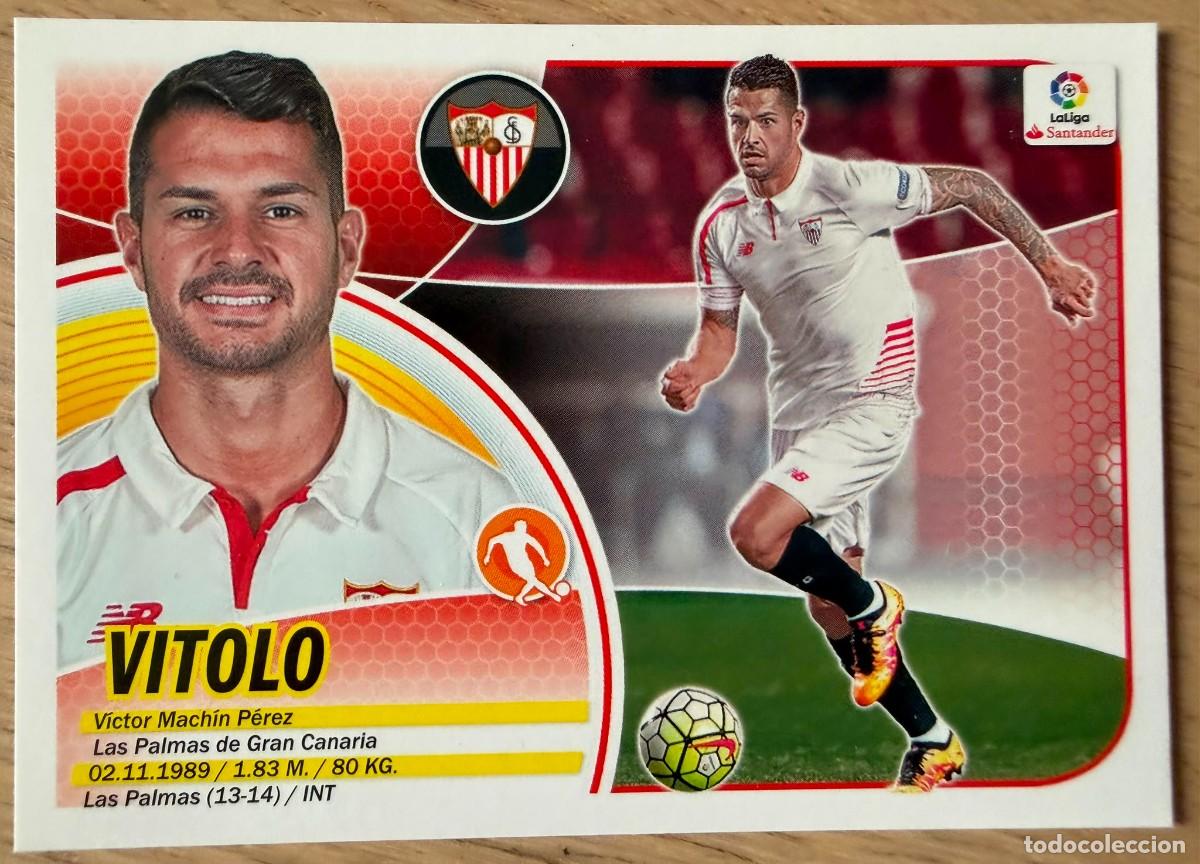 Cromos de f&uacute;tbol: 13 VITOLO SEVILLA 16 17 2016 2017 LIGA SANTANDER COLECCIONES ESTE SIN PEGAR STICKER