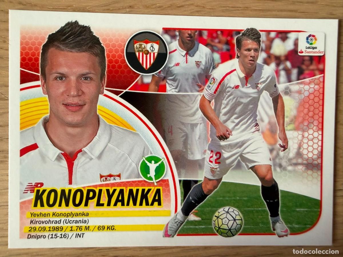 Cromos de f&uacute;tbol: 14A 14 A KONOPLYANKA SEVILLA 16 17 2016 2017 LIGA SANTANDER COLECCIONES ESTE SIN PEGAR STICKER