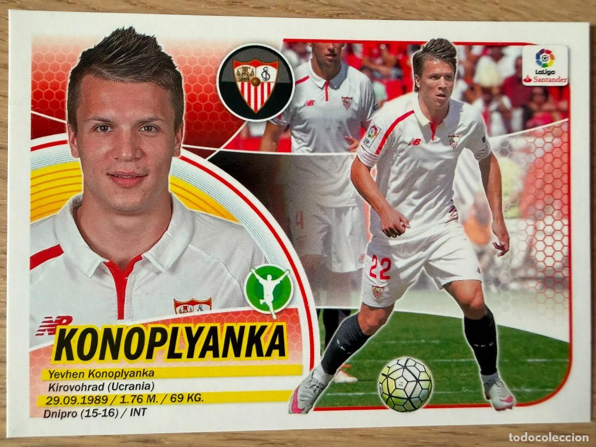 Cromos de f&uacute;tbol: 14A 14 A KONOPLYANKA SEVILLA 16 17 2016 2017 LIGA SANTANDER COLECCIONES ESTE SIN PEGAR STICKER