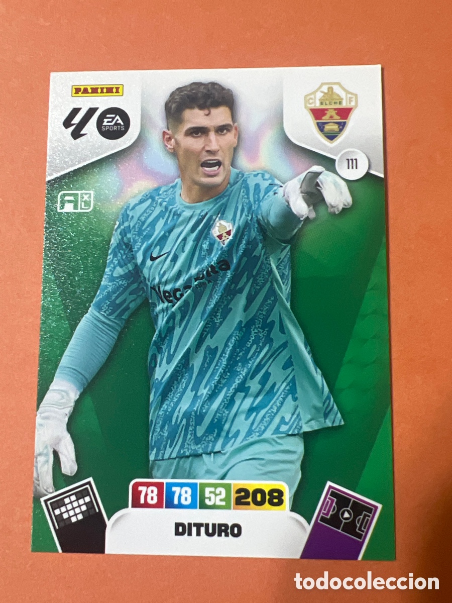 Cromos de f&uacute;tbol: E253. elche 111 dituro adrenalyn 2025 2026 25 26 trading card