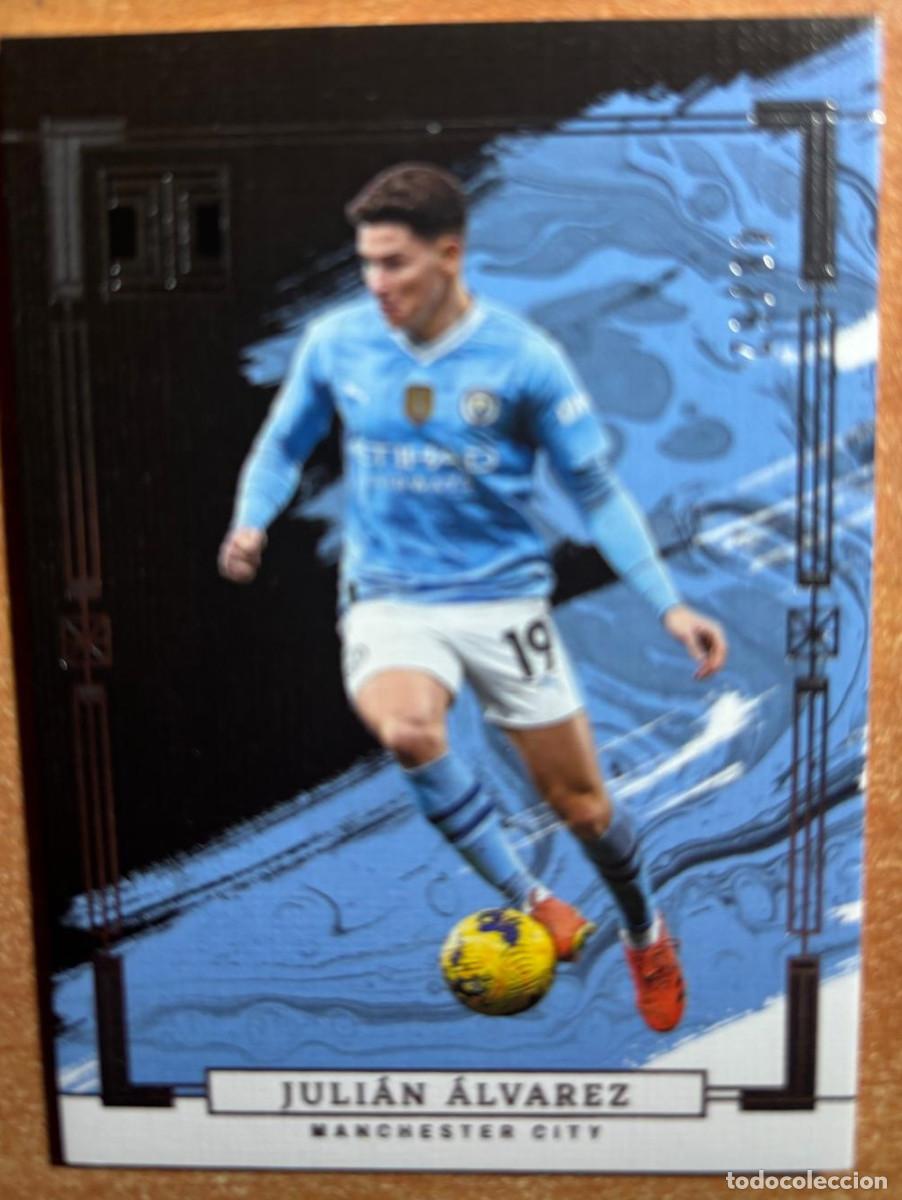 Cromos de f&uacute;tbol: PANINI IMPECCABLE PREMIER LEAGUE SOCCER 2023-2024 JULI&Aacute;N ALVAREZ (MANCHESTER CITY) NUMERADA /62