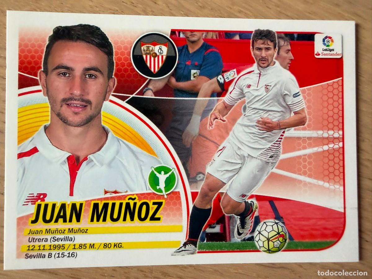 Cromos de f&uacute;tbol: 14B 14 B JUAN MU&Ntilde;OZ SEVILLA 16 17 2016 2017 LIGA SANTANDER COLECCIONES ESTE SIN PEGAR STICKER
