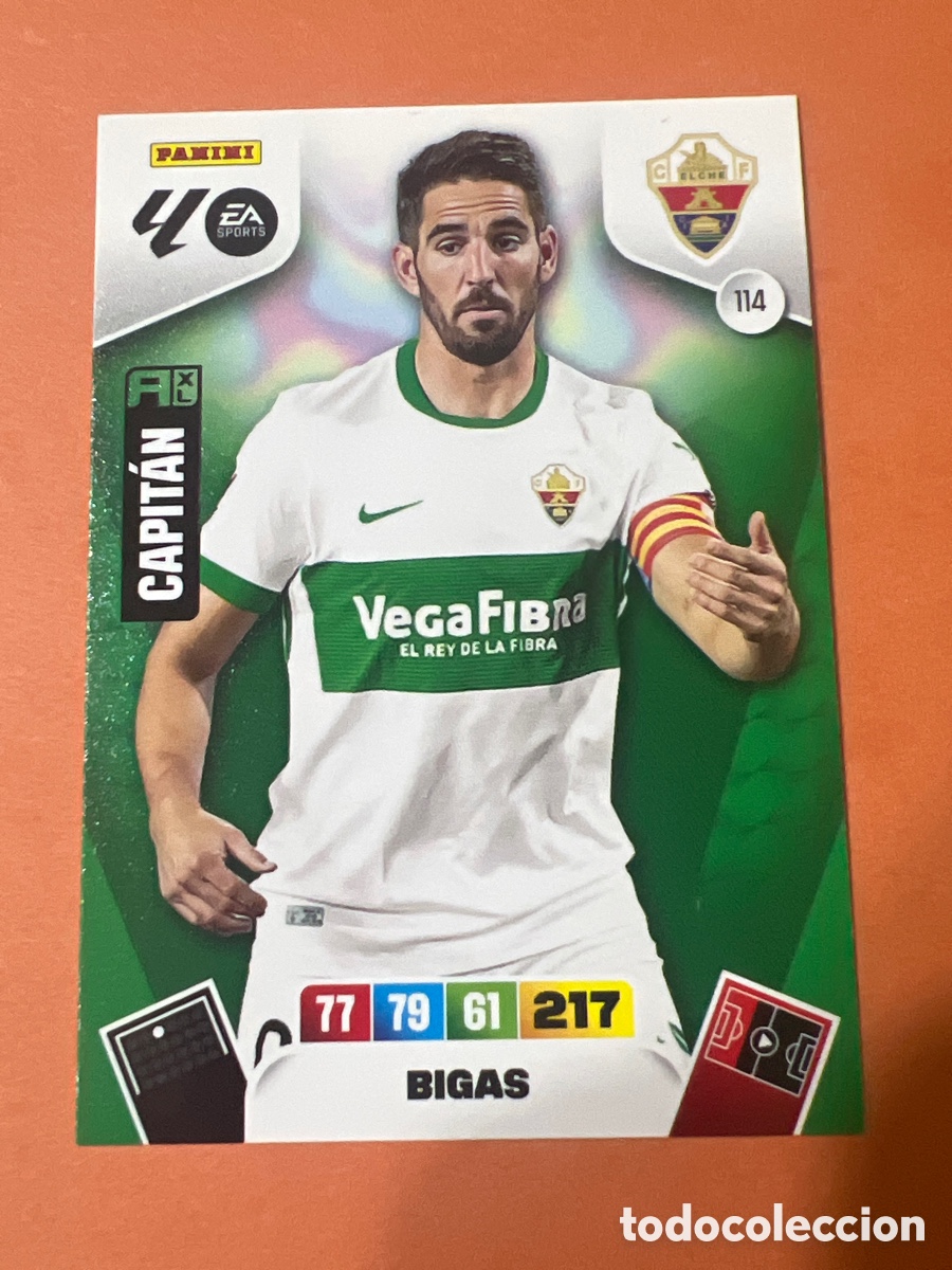 Cromos de f&uacute;tbol: E255. CARD ADRENALYN XL PANINI 2025-2026 25 26 REGULAR BIGAS ELCHE 114