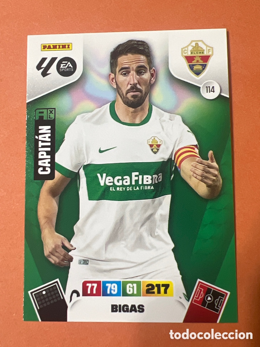 Cromos de f&uacute;tbol: E256. CARD ADRENALYN XL PANINI 2025-2026 25 26 REGULAR BIGAS ELCHE 114