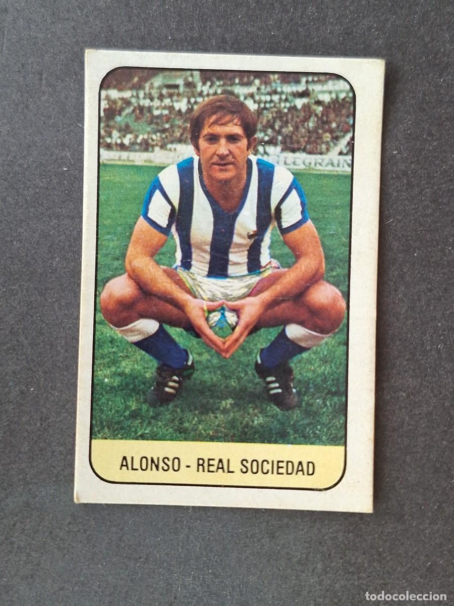Cromos de f&uacute;tbol: L3 ALONSO REAL SOCIEDAD LIGA ESTE 1978 1979 78 79 DESPEGADO RECUPERADO