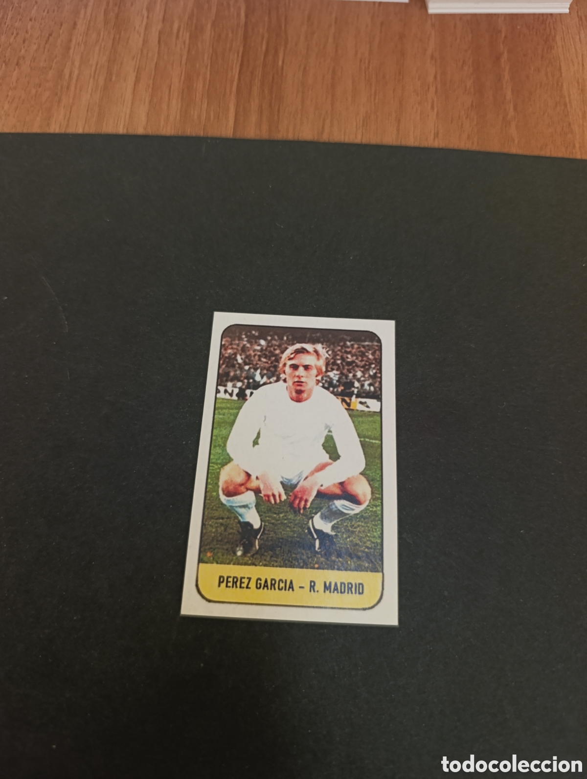 Cromos de f&uacute;tbol: Cromo P&eacute;rez Garc&iacute;a Real Madrid Liga Este 78 79, ampliaci&oacute;n de la colecci&oacute;n.