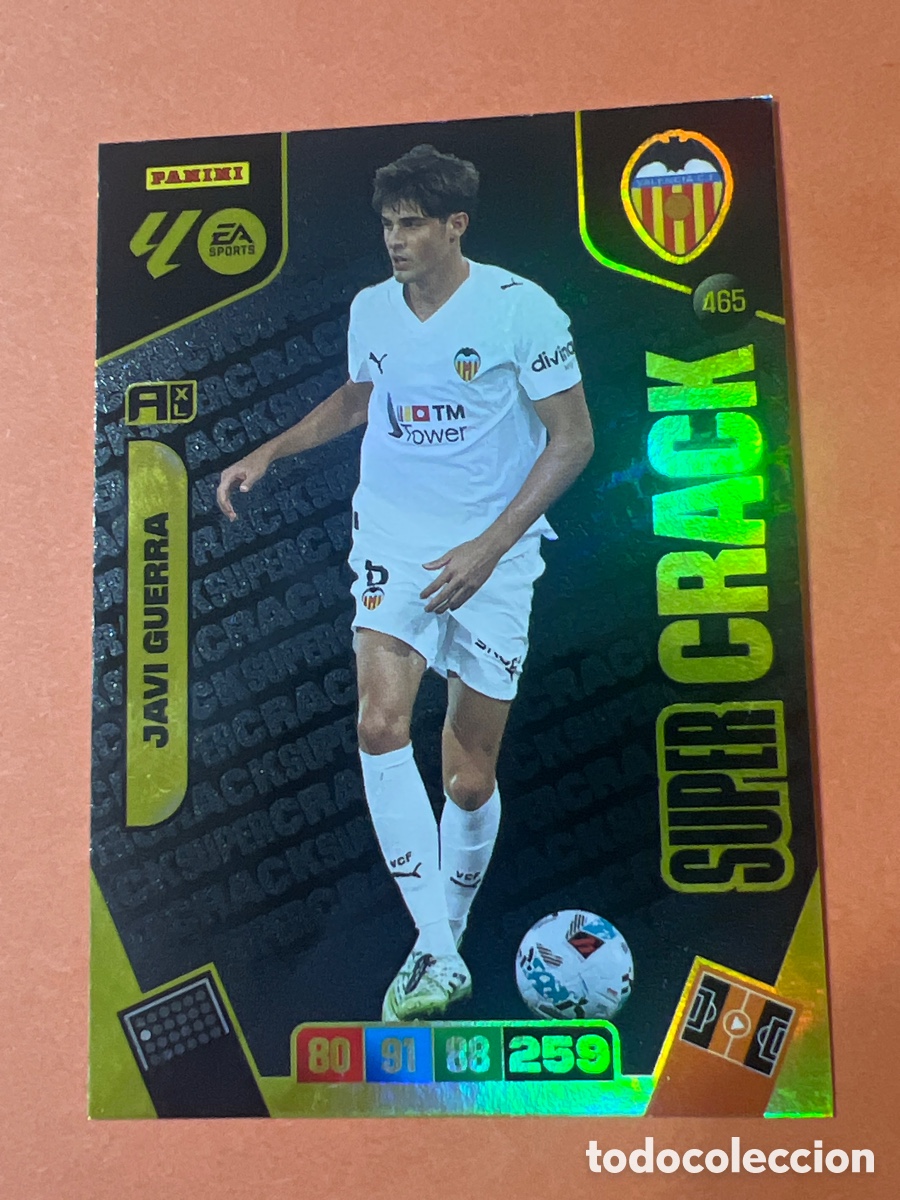 Cromos de f&uacute;tbol: E276. Javi Guerra Super Crack 465 Valencia - Adrenalyn 2025 2026 25 26
