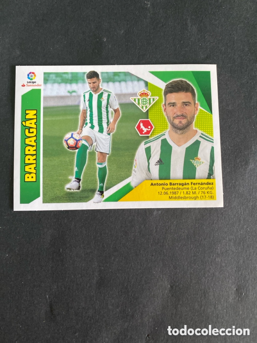 Cromos de f&uacute;tbol: Cromo liga 17/18 &Uacute;ltimos fichajes N*3