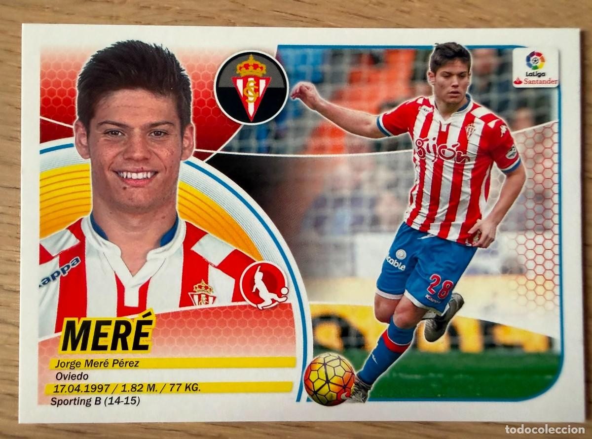 Cromos de f&uacute;tbol: 5 MERE SPORTING GIJON 16 17 2016 2017 LIGA SANTANDER COLECCIONES ESTE SIN PEGAR STICKER
