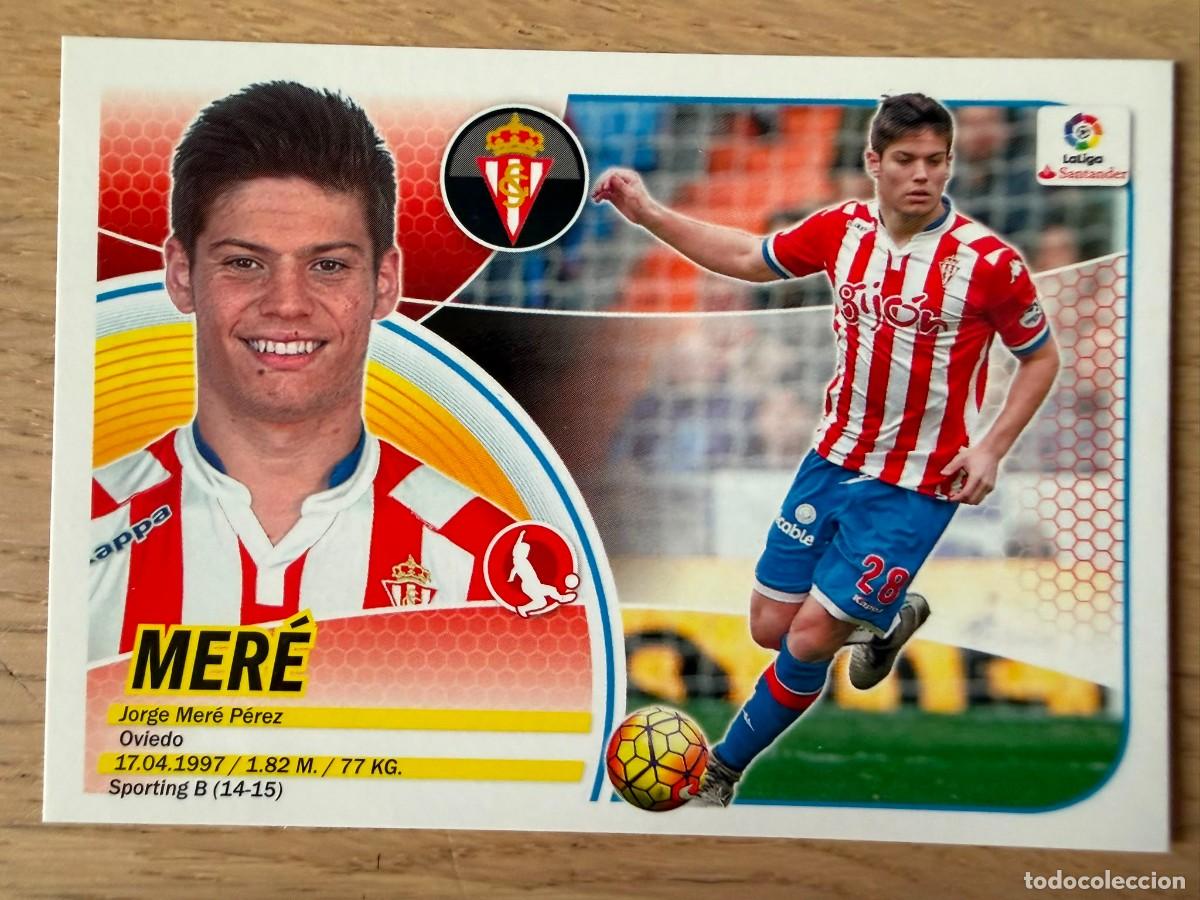 Cromos de f&uacute;tbol: 5 MERE SPORTING GIJON 16 17 2016 2017 LIGA SANTANDER COLECCIONES ESTE SIN PEGAR STICKER