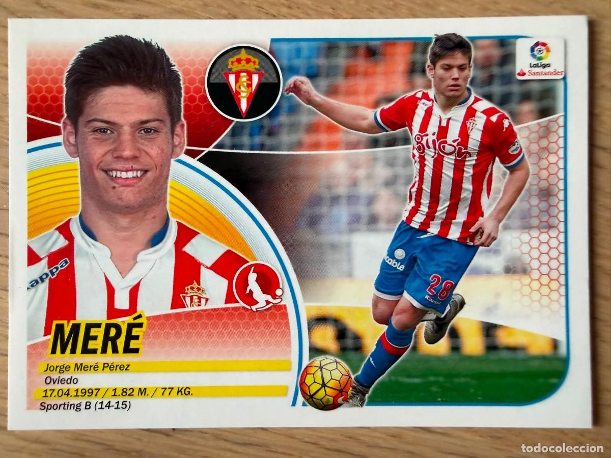 Cromos de f&uacute;tbol: 5 MERE SPORTING GIJON 16 17 2016 2017 LIGA SANTANDER COLECCIONES ESTE SIN PEGAR STICKER