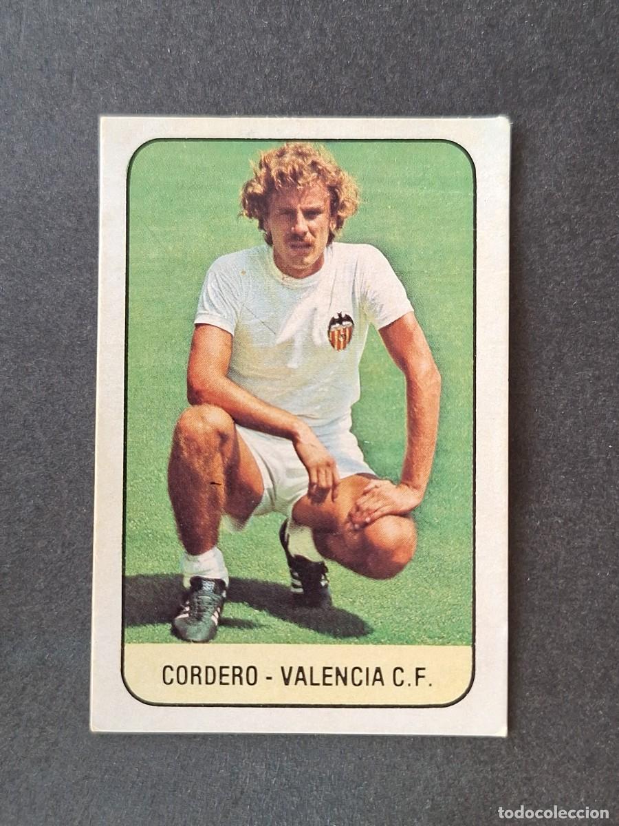 Cromos de f&uacute;tbol: L3 CORDERO VALENCIA C. F. LIGA ESTE 1978 1979 78 79 DESPEGADO RECUPERADO