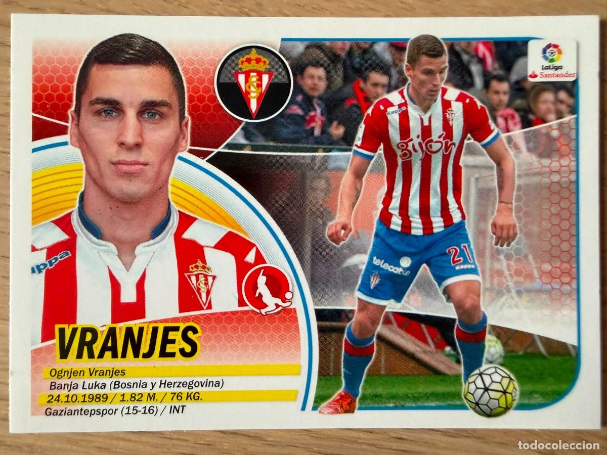 Cromos de f&uacute;tbol: 4 VRANJES SPORTING GIJON 16 17 2016 2017 LIGA SANTANDER COLECCIONES ESTE SIN PEGAR STICKER