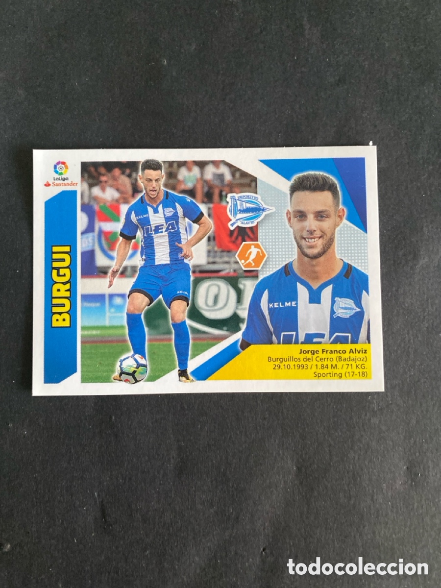 Cromos de f&uacute;tbol: Cromo liga 17/18 &Uacute;ltimos fichajes N*6