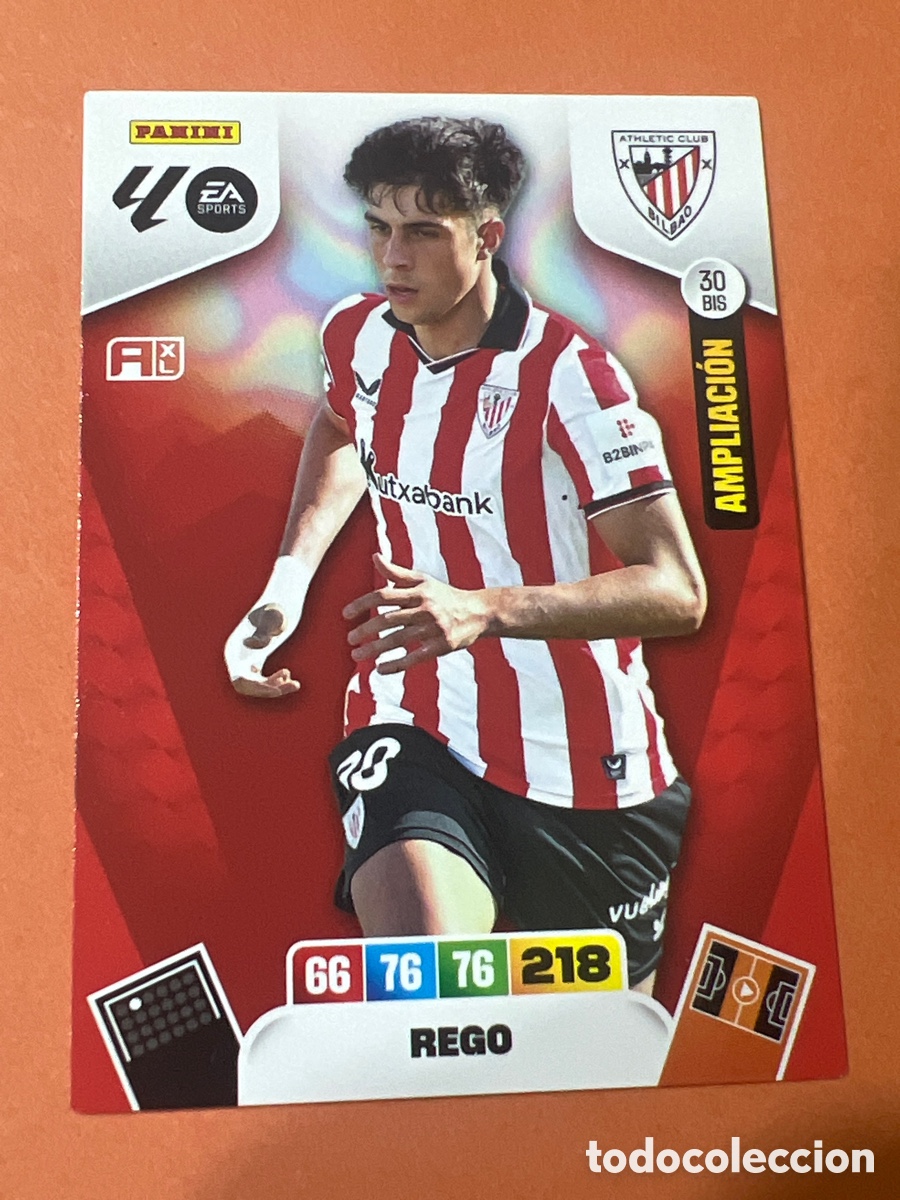Cromos de f&uacute;tbol: E283. 30 BIS - REGO , AT.BILBAO AMPLIACI&Oacute;N ADRENALYN 2025 2026