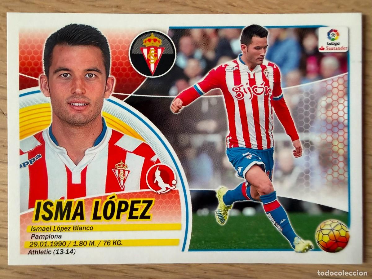 Cromos de f&uacute;tbol: 8 ISMA LOPEZ SPORTING GIJON 16 17 2016 2017 LIGA SANTANDER COLECCIONES ESTE SIN PEGAR STICKER