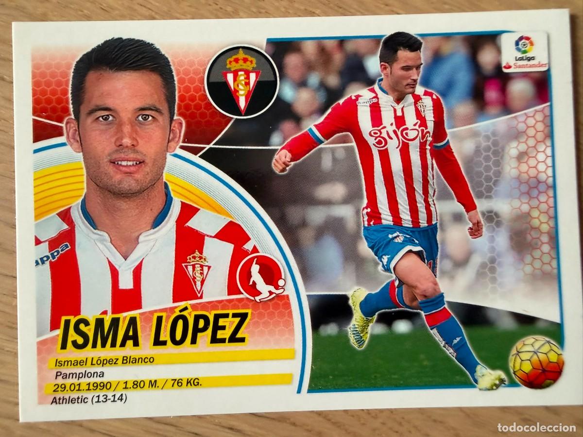 Cromos de f&uacute;tbol: 8 ISMA LOPEZ SPORTING GIJON 16 17 2016 2017 LIGA SANTANDER COLECCIONES ESTE SIN PEGAR STICKER