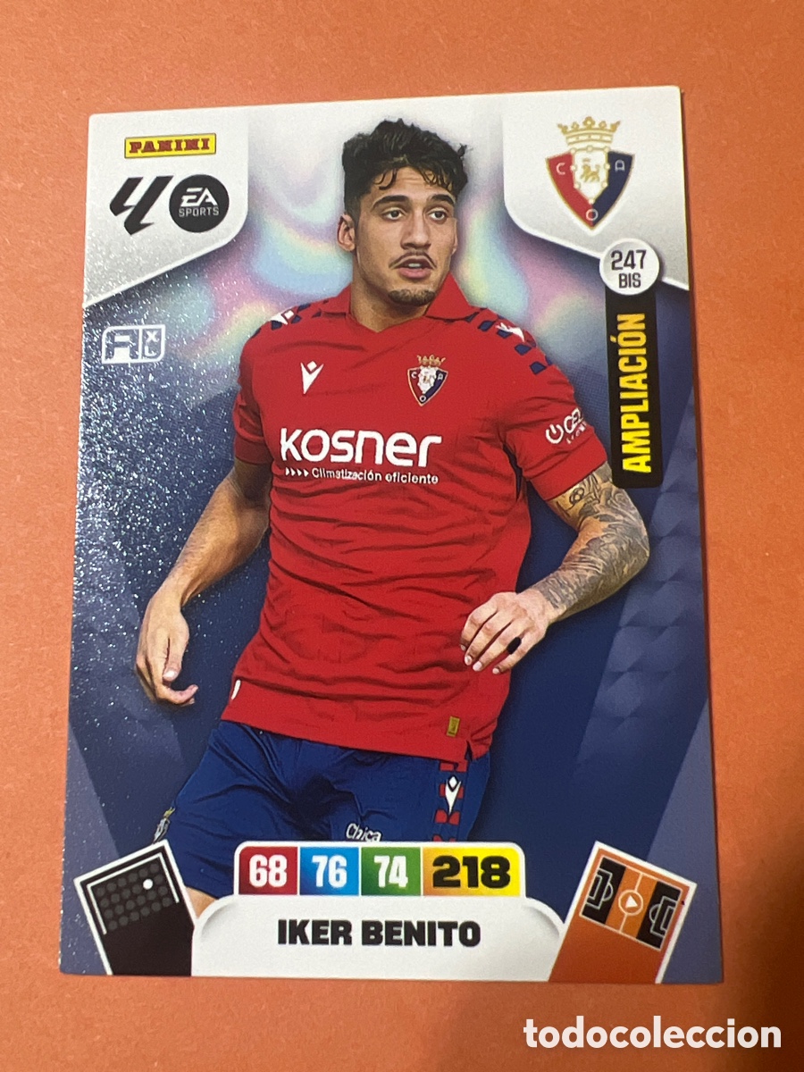 Cromos de f&uacute;tbol: E284. Iker Benito ampliacion n&uacute;mero 247 Bis Del Osasuna cromo adrenalyn XL 25-26 2025-2026