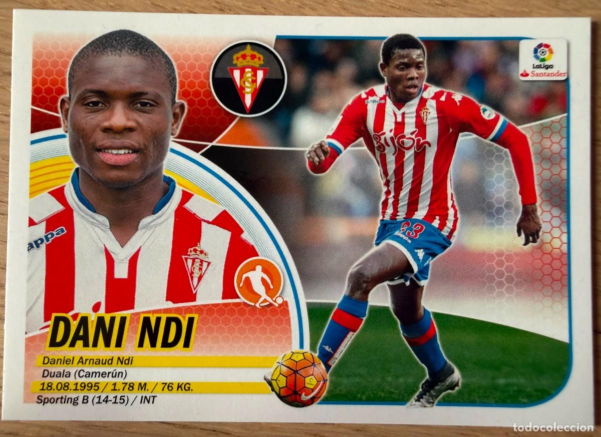 Cromos de f&uacute;tbol: 13A 13 A DANI NDI SPORTING GIJON 16 17 2016 2017 LIGA SANTANDER COLECCIONES ESTE SIN PEGAR STICKER
