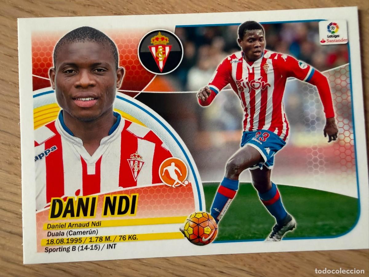Cromos de f&uacute;tbol: 13A 13 A DANI NDI SPORTING GIJON 16 17 2016 2017 LIGA SANTANDER COLECCIONES ESTE SIN PEGAR STICKER