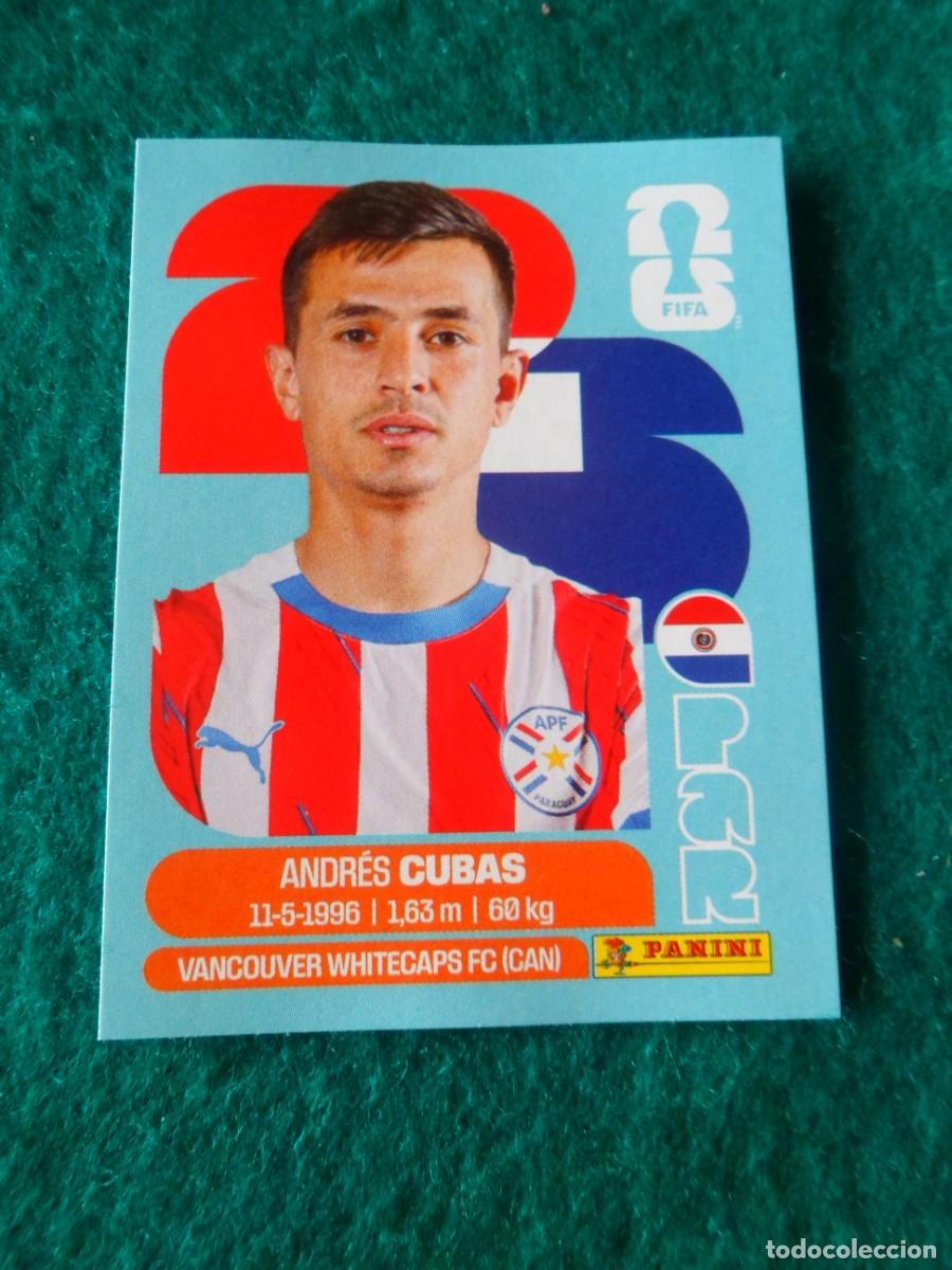 Cromos de f&uacute;tbol: CROMO FIFA WORLD CUP 2026. PANINI. ANDR&Eacute;S CUBAS. PAR 12