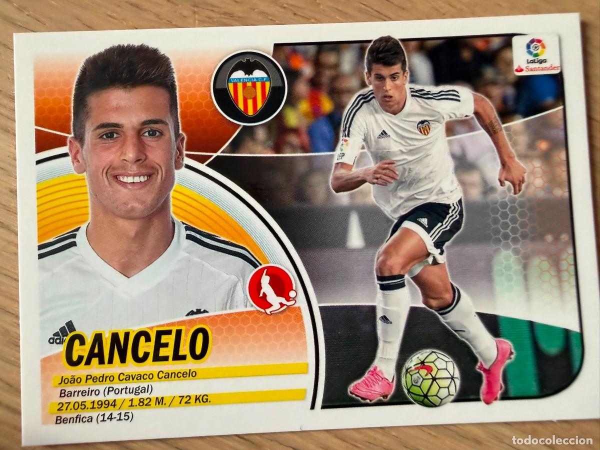Cromos de f&uacute;tbol: 3 JOAO CANCELO VALENCIA 16 17 2016 2017 LIGA SANTANDER COLECCIONES ESTE SIN PEGAR STICKER