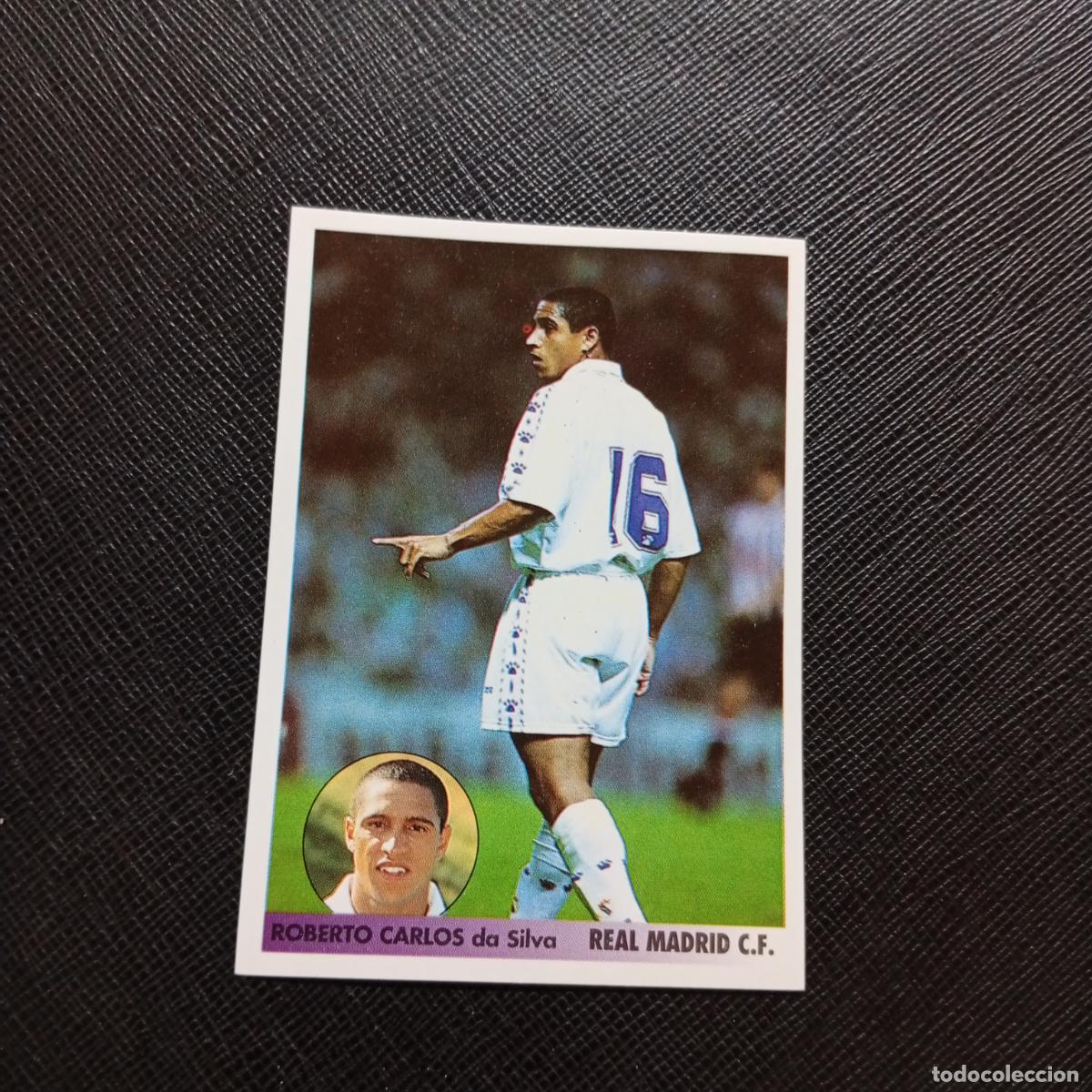Cromos de f&uacute;tbol: 228 ROBERTO CARLOS REAL MADRID PANINI LOS MEJORES EQUIPOS DE EUROPA 96 97 - SIN PEGAR A62 PG100