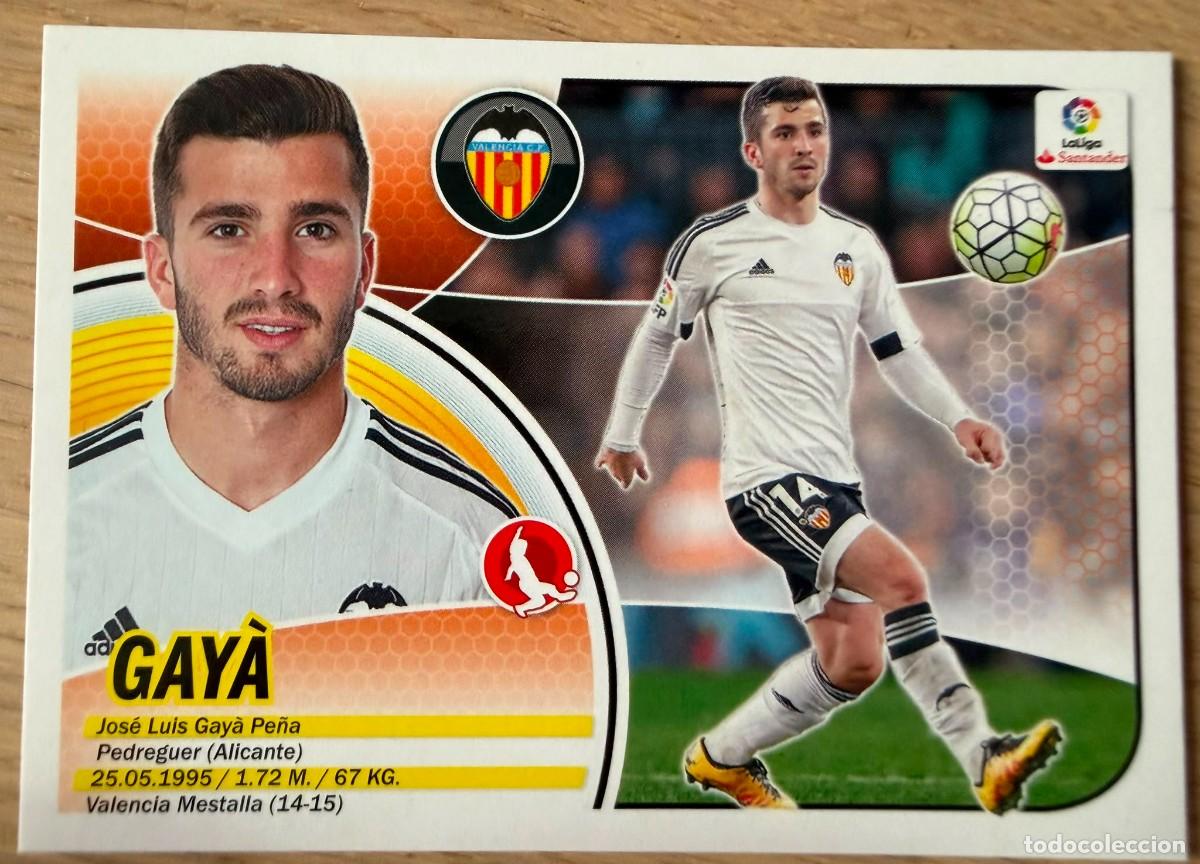 Cromos de f&uacute;tbol: 7 GAYA VALENCIA 16 17 2016 2017 LIGA SANTANDER COLECCIONES ESTE SIN PEGAR STICKER
