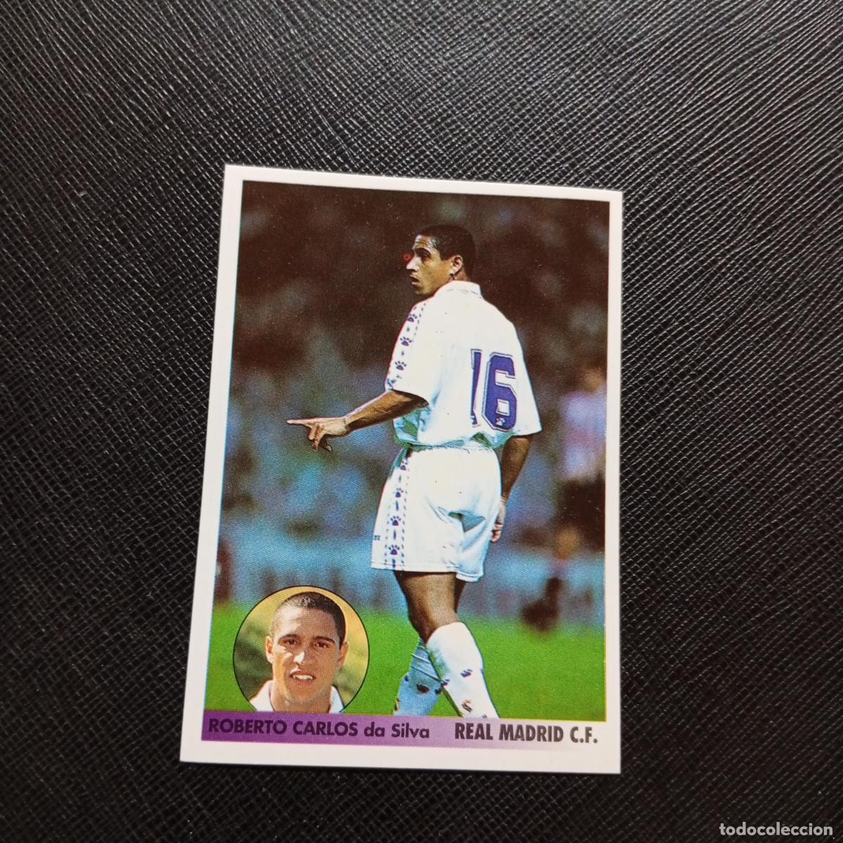 Cromos de f&uacute;tbol: 228 ROBERTO CARLOS REAL MADRID PANINI LOS MEJORES EQUIPOS DE EUROPA 96 97 - SIN PEGAR A62 PG109