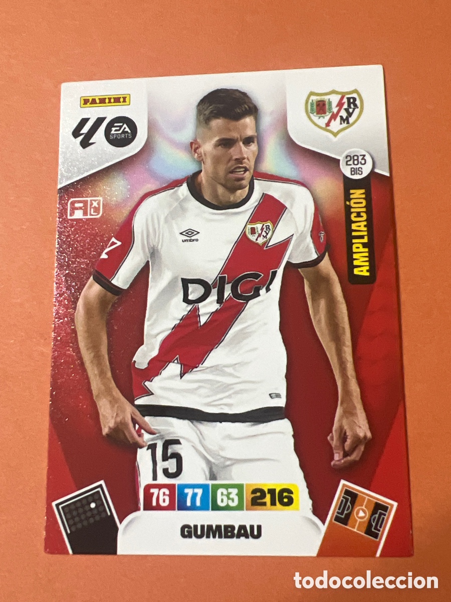 Cromos de f&uacute;tbol: E297. Gumbau 283 Bis Ampliaci&oacute;n Rayo Vallecano - Adrenalyn 2025 2026 25 26