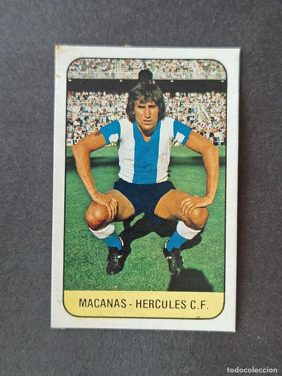 Cromos de f&uacute;tbol: L3 MACANAS HERCULES C. F. FICHAJE 3 LIGA ESTE 1978 1979 78 79 DESPEGADO RECUPERADO