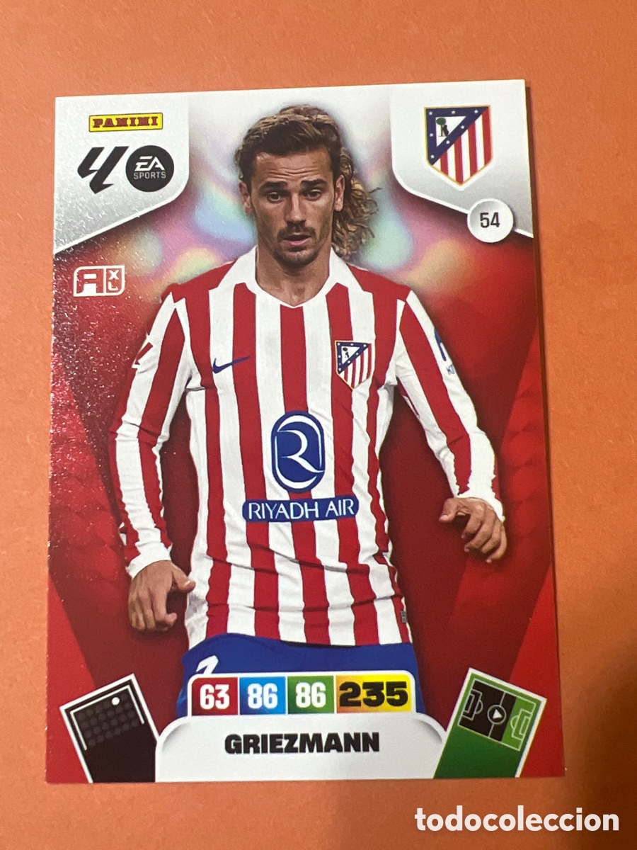 Football Stickers: E303. Adrenanlyn 25/26 - Griezmann - N&ordm; 54 - Atletico de Madrid