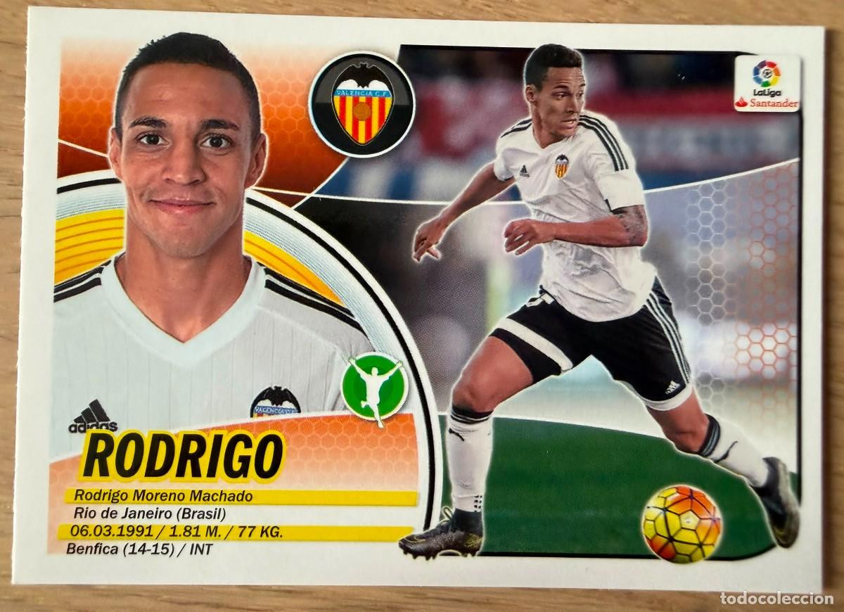 Football Stickers: 14A 14 A RODRIGO VALENCIA 16 17 2016 2017 LIGA SANTANDER COLECCIONES ESTE SIN PEGAR STICKER