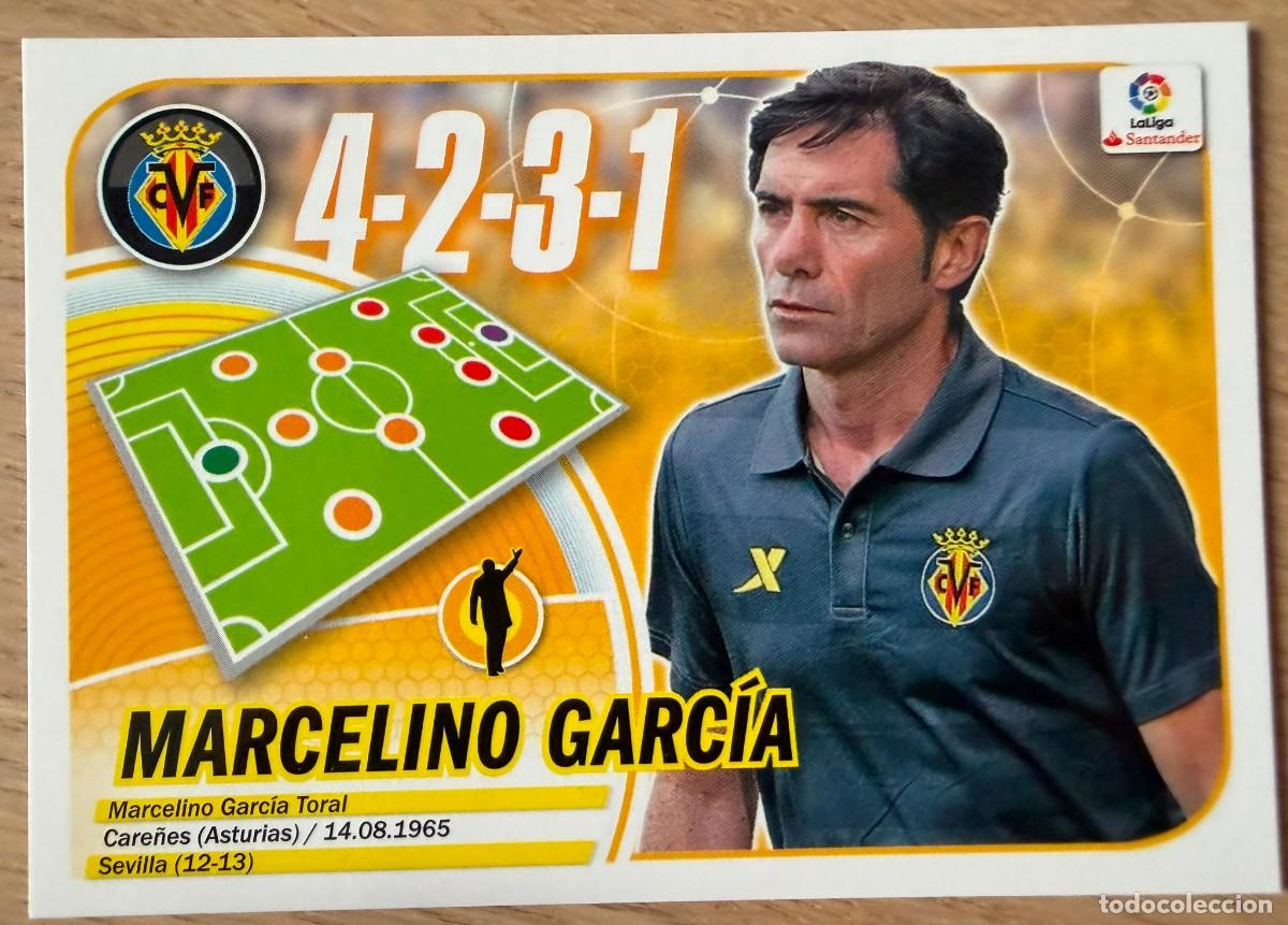 Football Stickers: 40 MARCELINO ENTRENADOR VILLARREAL 16 17 2016 2017 LIGA SANTANDER COLECCIONES ESTE SIN PEGAR STICKER