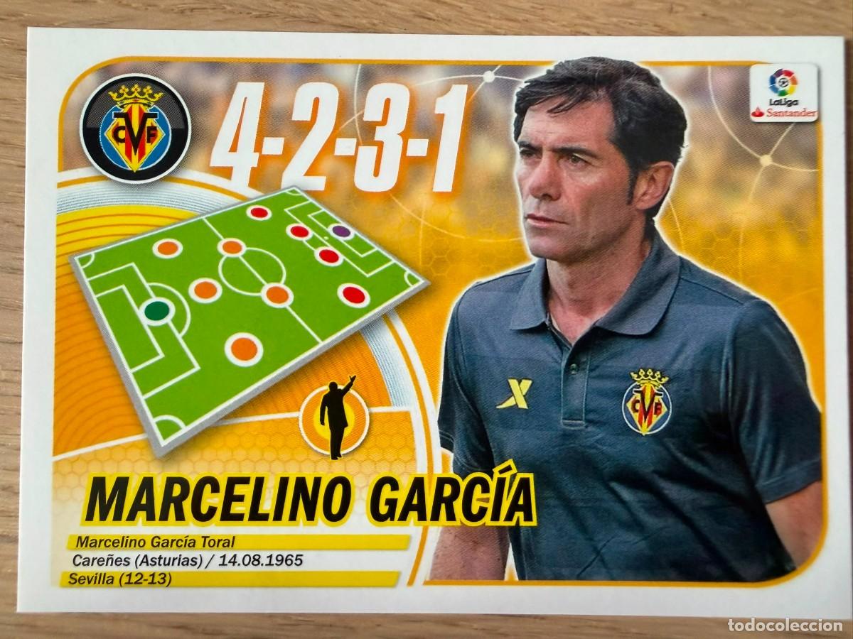 Football Stickers: 40 MARCELINO ENTRENADOR VILLARREAL 16 17 2016 2017 LIGA SANTANDER COLECCIONES ESTE SIN PEGAR STICKER