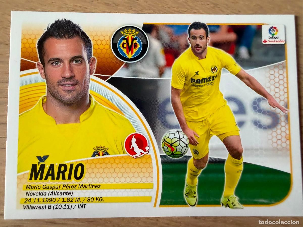 Cromos de f&uacute;tbol: 3 MARIO GASPAR VILLARREAL 16 17 2016 2017 LIGA SANTANDER COLECCIONES ESTE SIN PEGAR STICKER