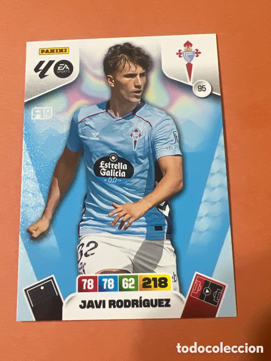 Cromos de f&uacute;tbol: E312. JAVI RODR&Iacute;GUEZ CELTA DE VIGO NUMERO 95 ADRENALYN 2025 2026