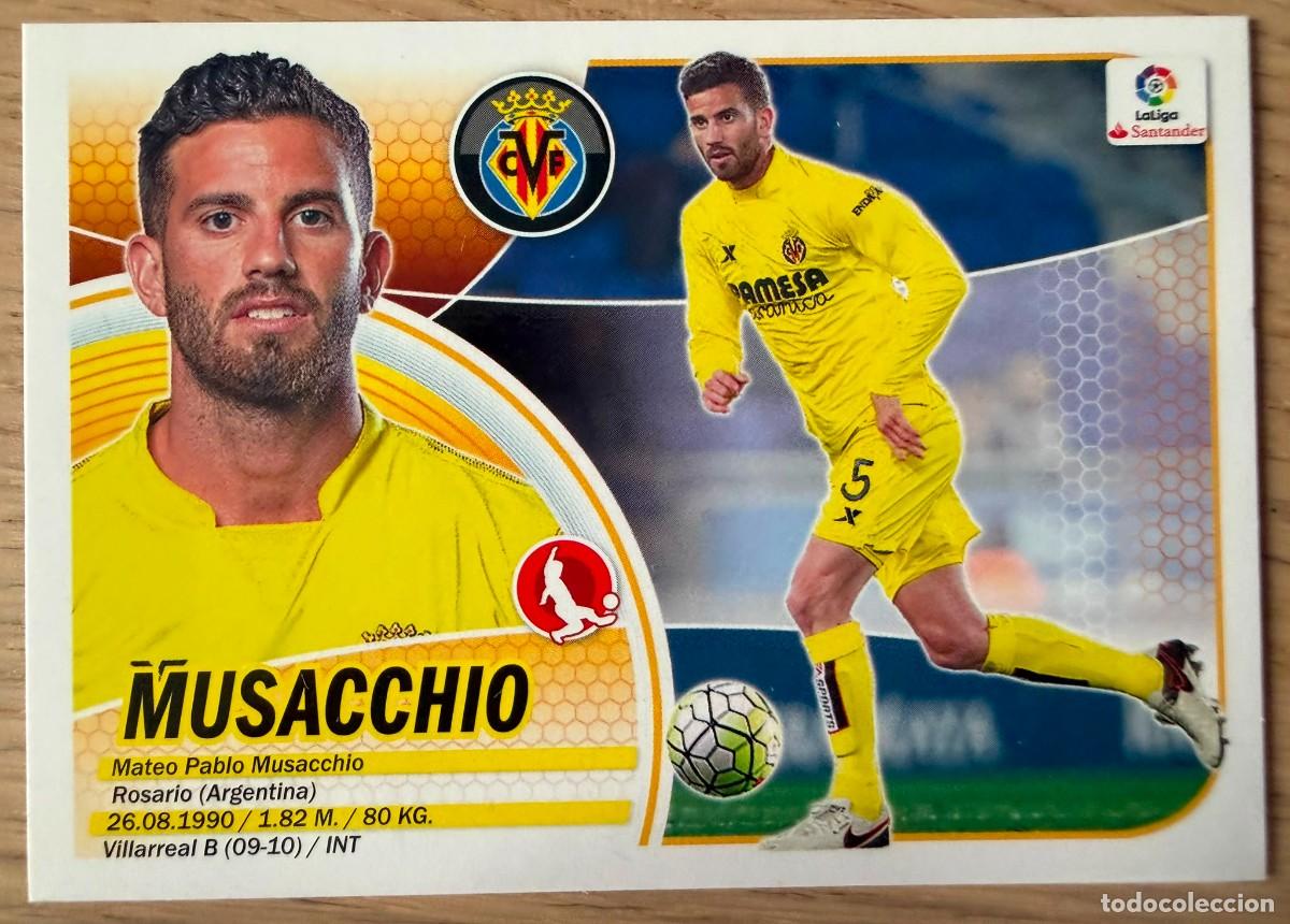 Cromos de f&uacute;tbol: 5 MUSACCHIO VILLARREAL 16 17 2016 2017 LIGA SANTANDER COLECCIONES ESTE SIN PEGAR STICKER