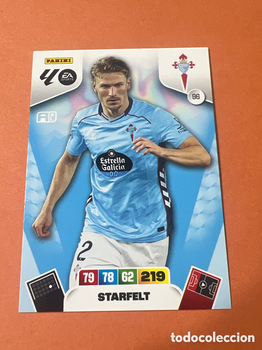 Cromos de f&uacute;tbol: E313. ADRENALYN XL 2025 2026 25 26 Panini Liga - 96 Starfelt Celta de Vigo