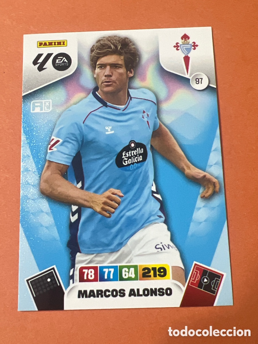 Cromos de f&uacute;tbol: E319. CARD ADRENALYN XL PANINI 2025-2026 25 26 REGULAR MARCOS ALONSO CELTA 97