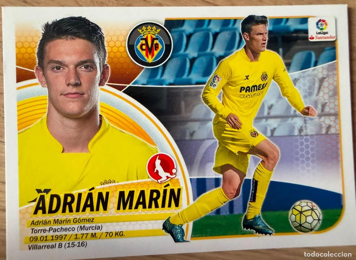 Cromos de f&uacute;tbol: 7B 7 B ADRIAN MARIN VILLARREAL 16 17 2016 2017 LIGA SANTANDER COLECCIONES ESTE SIN PEGAR STICKER