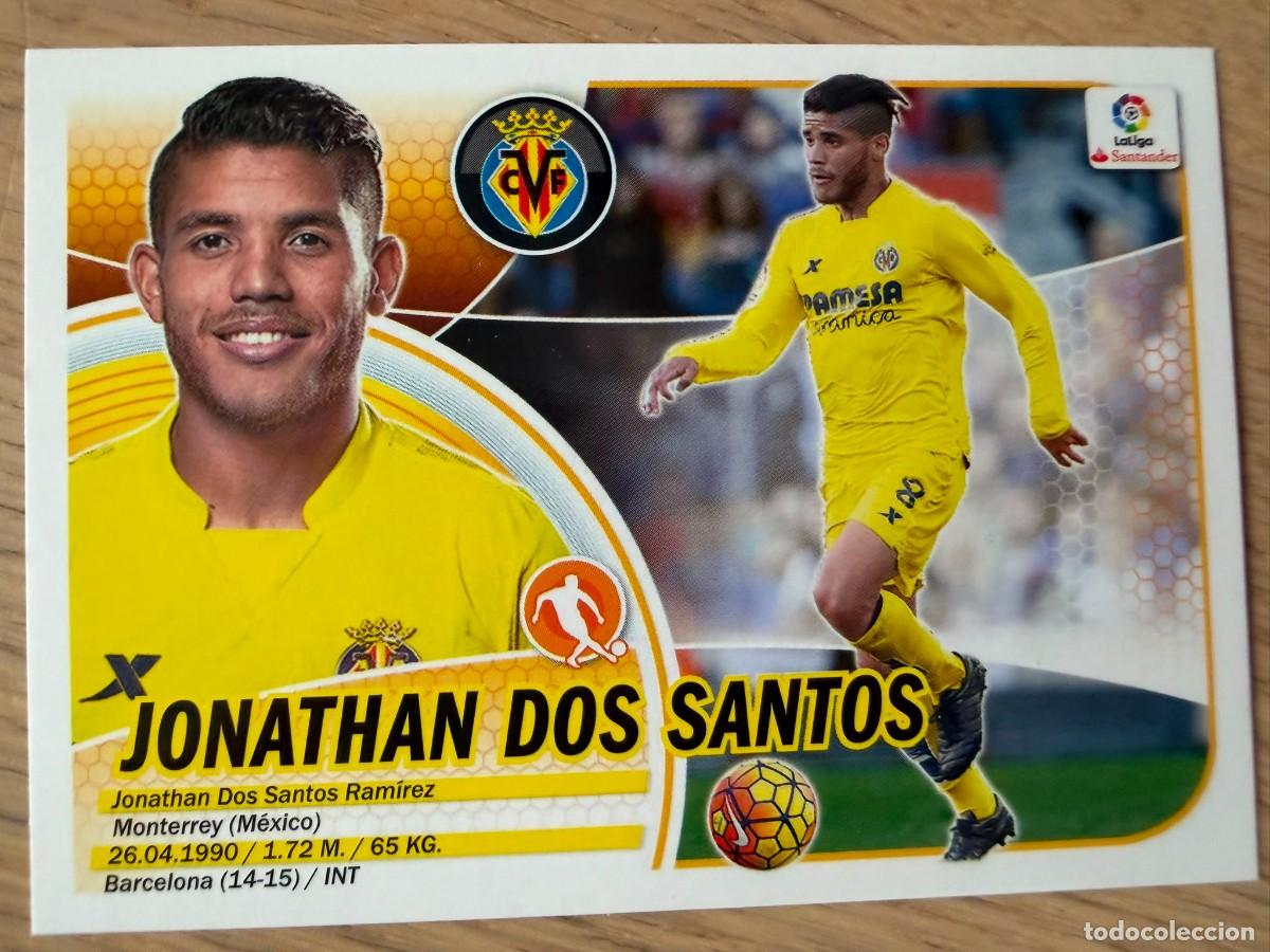Cromos de f&uacute;tbol: 12 JONATHAN DOS SANTOS VILLARREAL 16 17 2016 2017 LIGA SANTANDER COLECCIONES ESTE SIN PEGAR STICKER