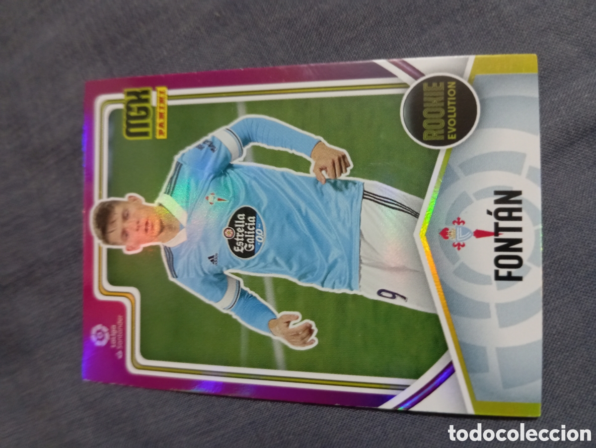 Cromos de f&uacute;tbol: Font&aacute;n Celta de Vigo ROOKIE EVOLUTION n&deg;389 / PANINI MEGACRACKS 2021/2022
