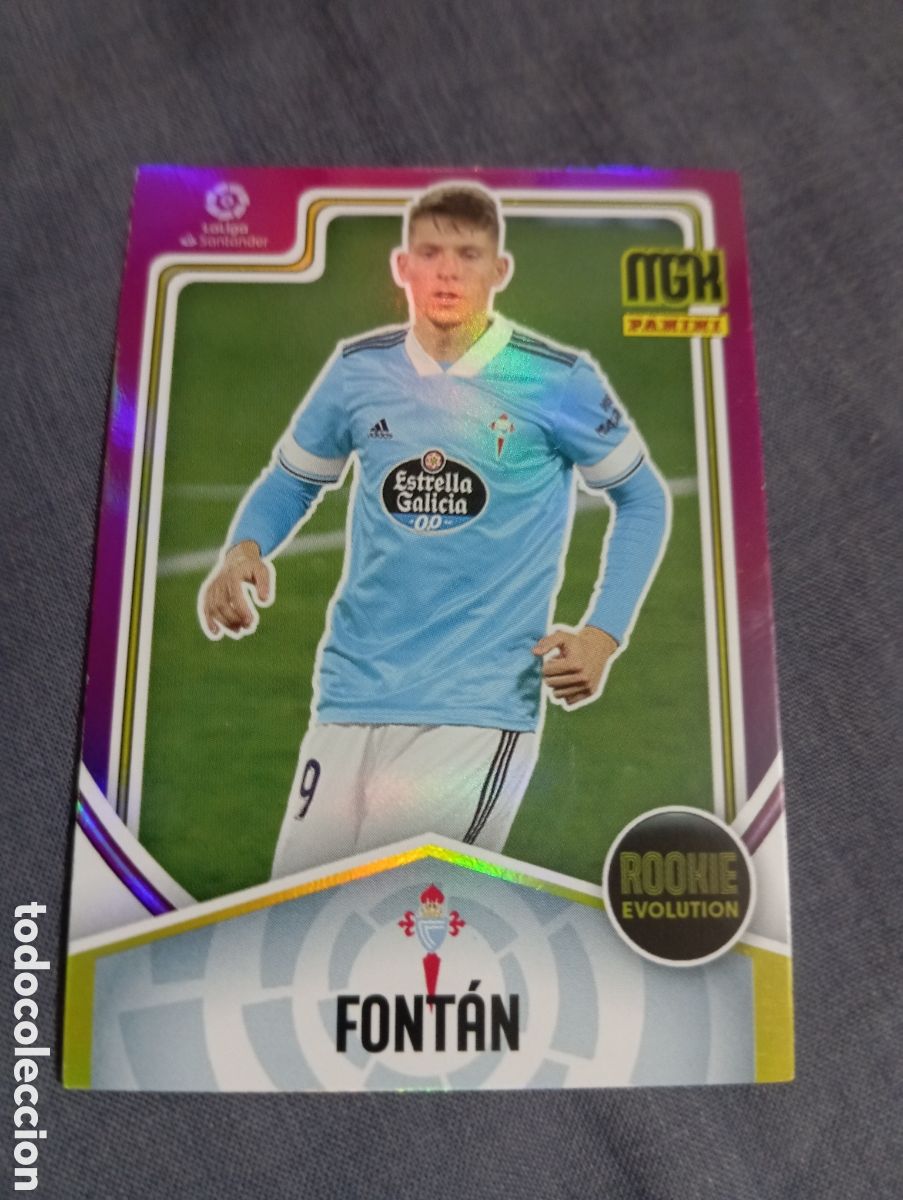 Football Stickers: Font&aacute;n Celta de Vigo ROOKIE EVOLUTION n&deg;389 / PANINI MEGACRACKS 2021/2022