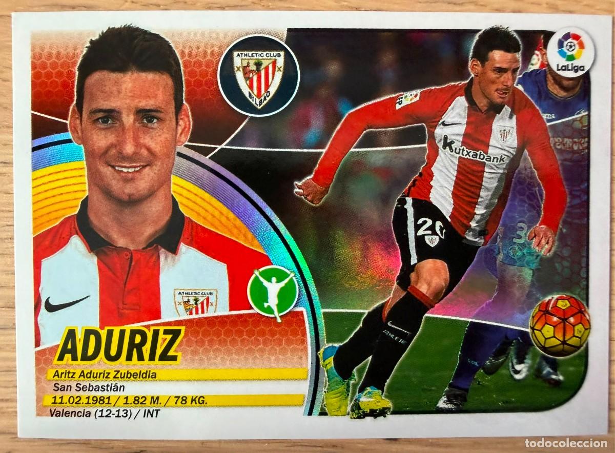 Cromos de f&uacute;tbol: 16 ADURIZ BRILLANTE ATHLETIC BILBAO 16 17 2016 2017 LIGA SANTANDER COLECCIONES ESTE SIN PEGAR